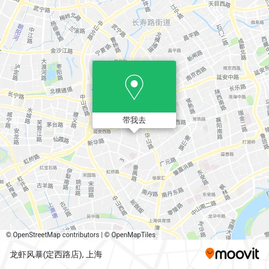 龙虾风暴(定西路店)地图