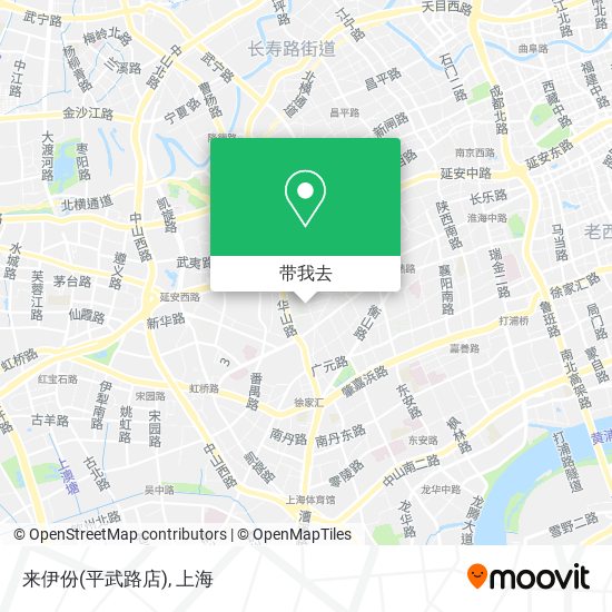 来伊份(平武路店)地图