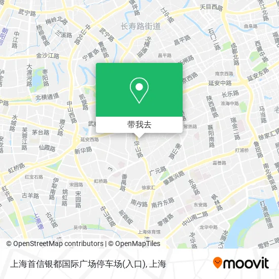 上海首信银都国际广场停车场(入口)地图