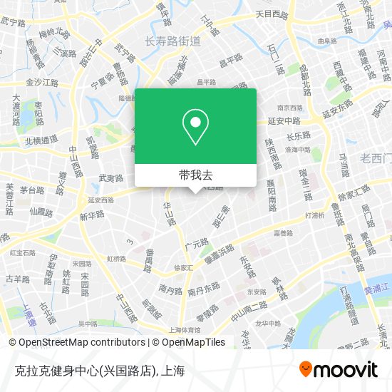 克拉克健身中心(兴国路店)地图
