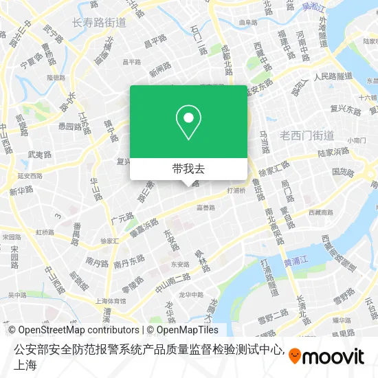 公安部安全防范报警系统产品质量监督检验测试中心地图