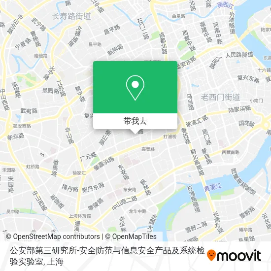 公安部第三研究所-安全防范与信息安全产品及系统检验实验室地图