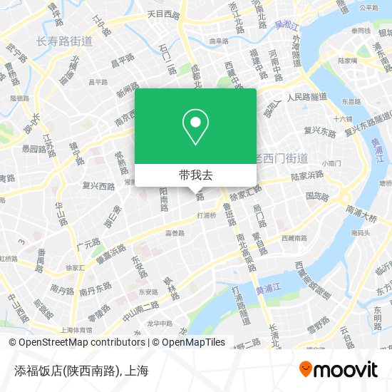 添福饭店(陕西南路)地图
