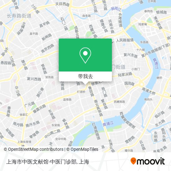 上海市中医文献馆-中医门诊部地图