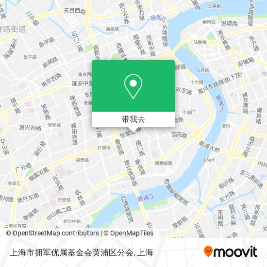 上海市拥军优属基金会黄浦区分会地图
