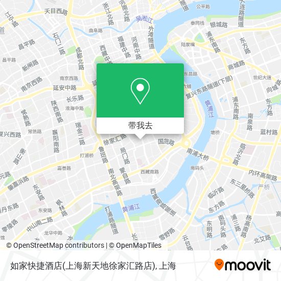 如家快捷酒店(上海新天地徐家汇路店)地图