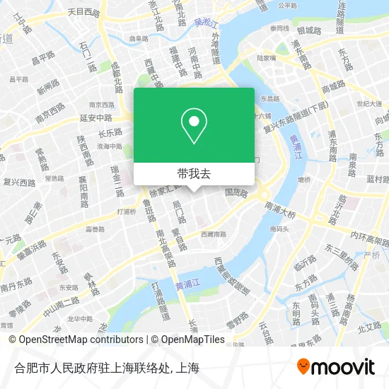 合肥市人民政府驻上海联络处地图
