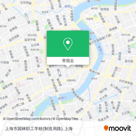 上海市园林职工学校(制造局路)地图