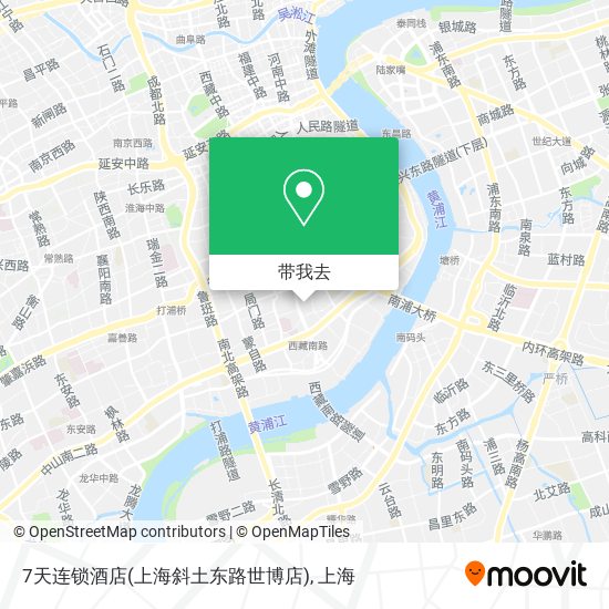 7天连锁酒店(上海斜土东路世博店)地图