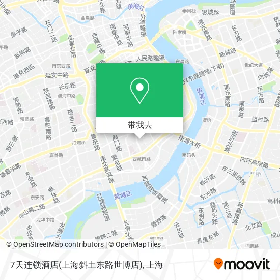 7天连锁酒店(上海斜土东路世博店)地图