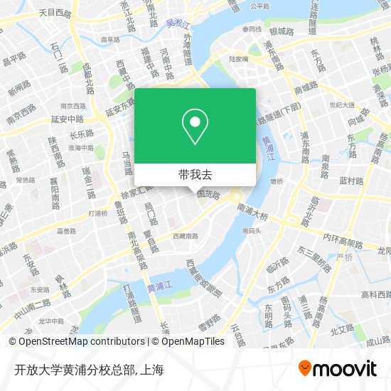 开放大学黄浦分校总部地图