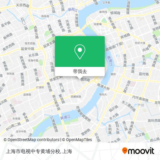 上海市电视中专黄埔分校地图