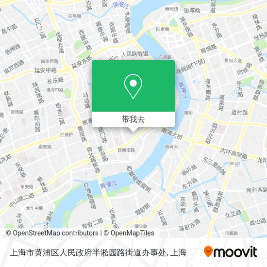 上海市黄浦区人民政府半淞园路街道办事处地图