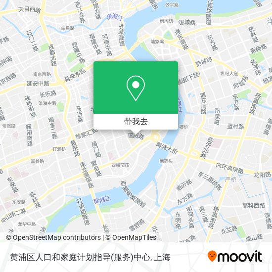黄浦区人口和家庭计划指导(服务)中心地图
