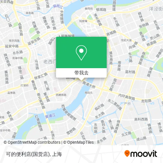 可的便利店(国货店)地图