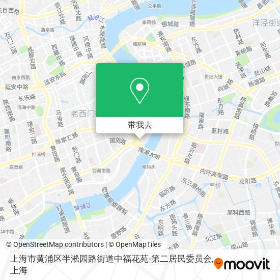 上海市黄浦区半淞园路街道中福花苑-第二居民委员会地图