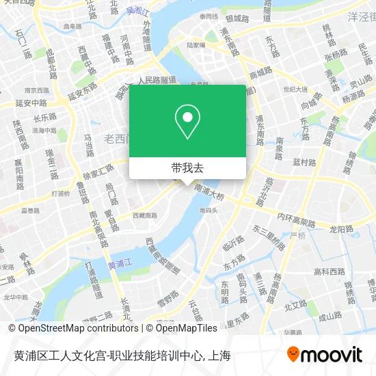 黄浦区工人文化宫-职业技能培训中心地图
