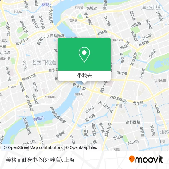 美格菲健身中心(外滩店)地图