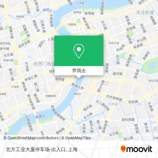 北方工业大厦停车场-出入口地图