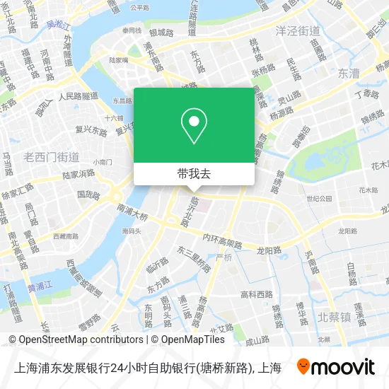 上海浦东发展银行24小时自助银行(塘桥新路)地图