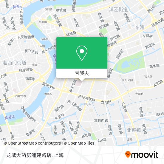 龙威大药房浦建路店地图