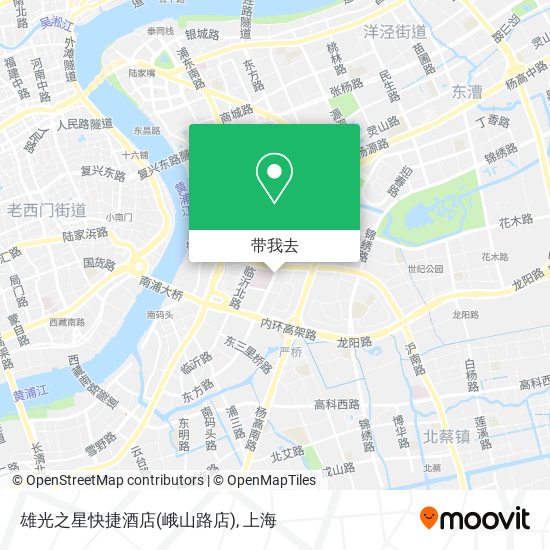 雄光之星快捷酒店(峨山路店)地图