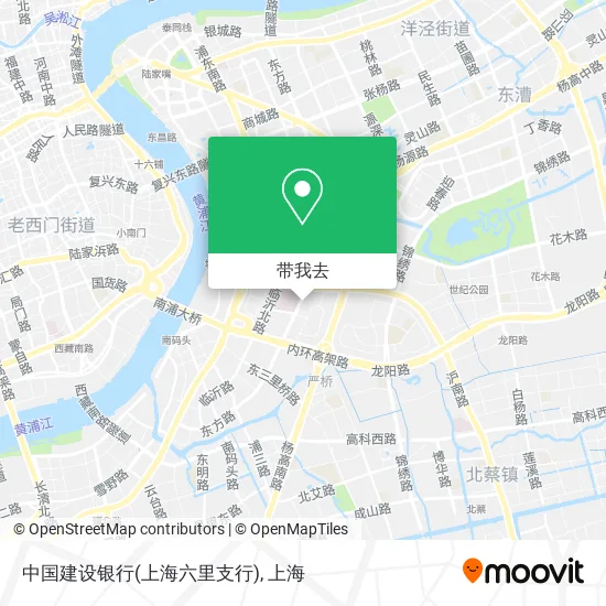 中国建设银行(上海六里支行)地图