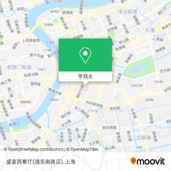 盛宴西餐厅(浦东南路店)地图