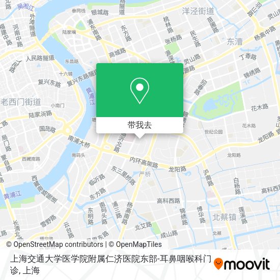 上海交通大学医学院附属仁济医院东部-耳鼻咽喉科门诊地图