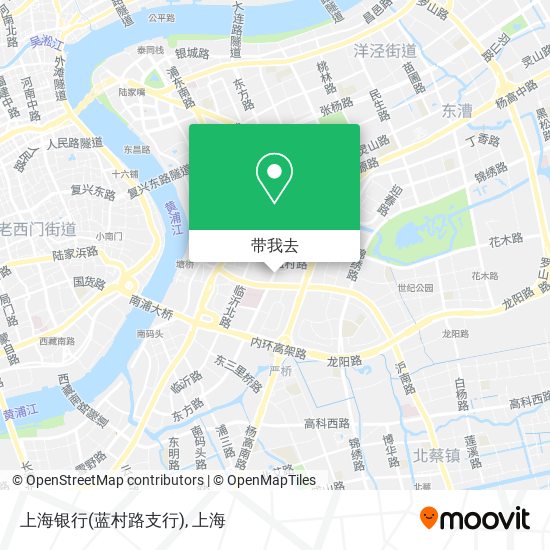 上海银行(蓝村路支行)地图