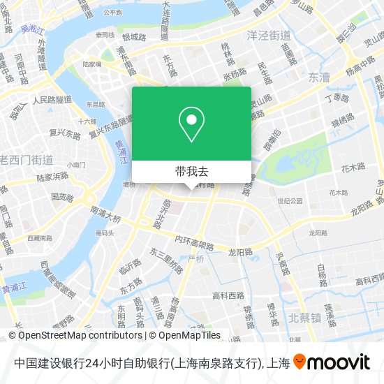 中国建设银行24小时自助银行(上海南泉路支行)地图