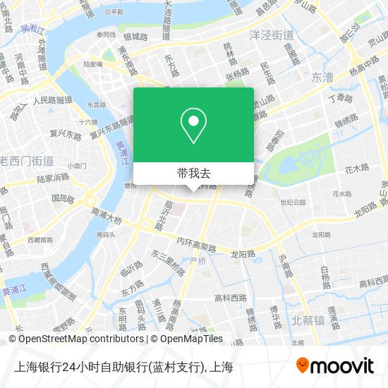 上海银行24小时自助银行(蓝村支行)地图