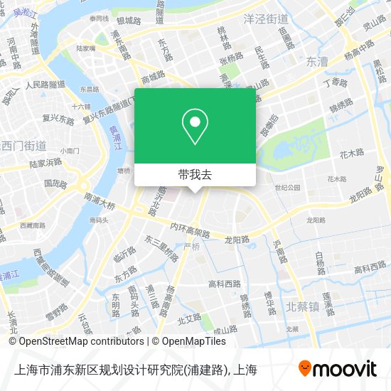 上海市浦东新区规划设计研究院(浦建路)地图