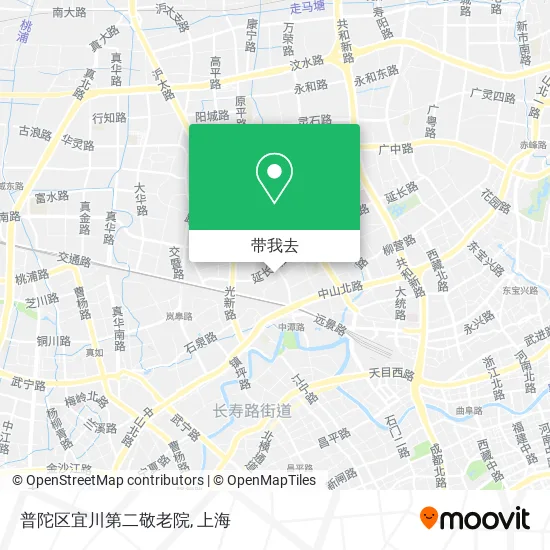 普陀区宜川第二敬老院地图