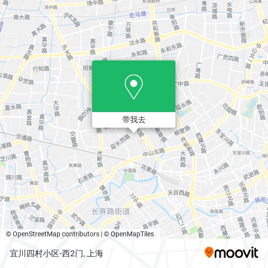 宜川四村小区-西2门地图