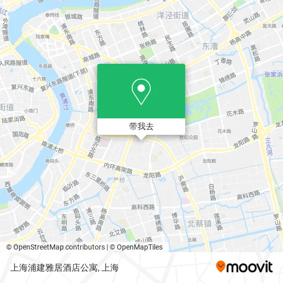 上海浦建雅居酒店公寓地图