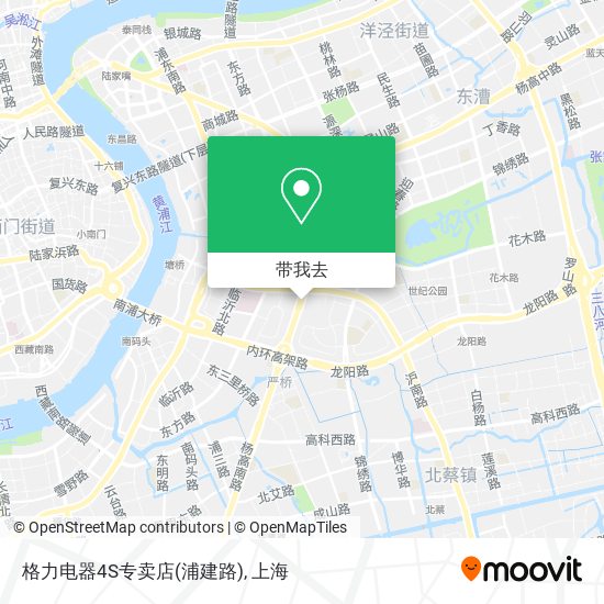 格力电器4S专卖店(浦建路)地图