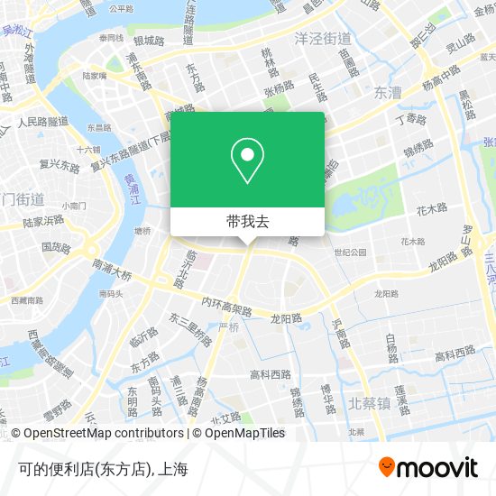 可的便利店(东方店)地图