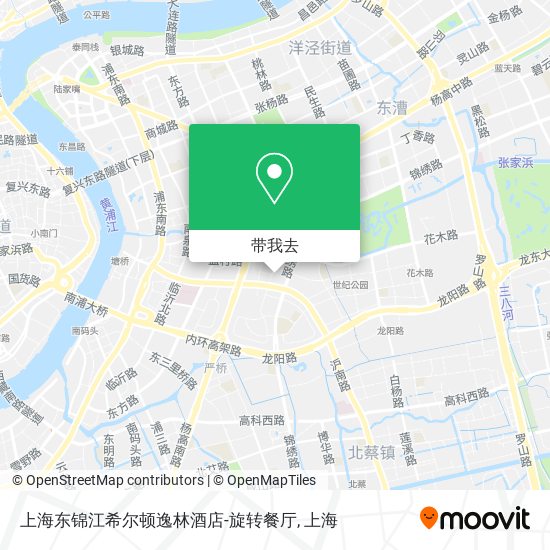 上海东锦江希尔顿逸林酒店-旋转餐厅地图