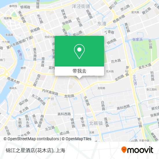 锦江之星酒店(花木店)地图