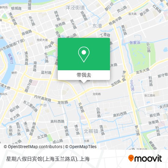 星期八假日宾馆(上海玉兰路店)地图
