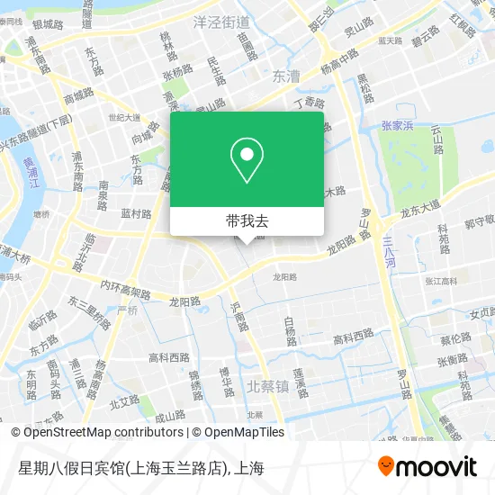 星期八假日宾馆(上海玉兰路店)地图