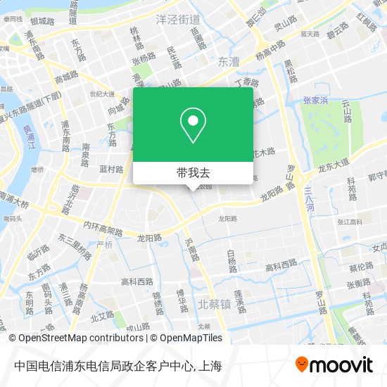 中国电信浦东电信局政企客户中心地图