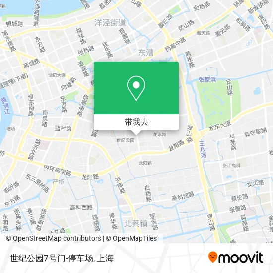 世纪公园7号门-停车场地图