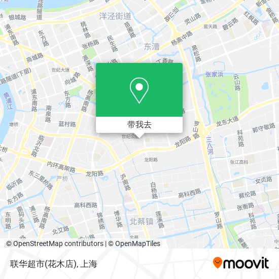 联华超市(花木店)地图