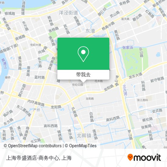 上海帝盛酒店-商务中心地图