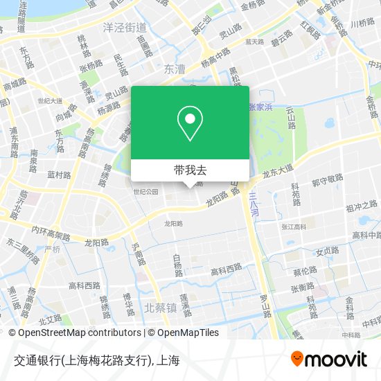 交通银行(上海梅花路支行)地图