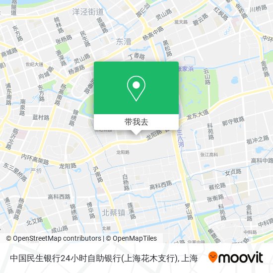 中国民生银行24小时自助银行(上海花木支行)地图