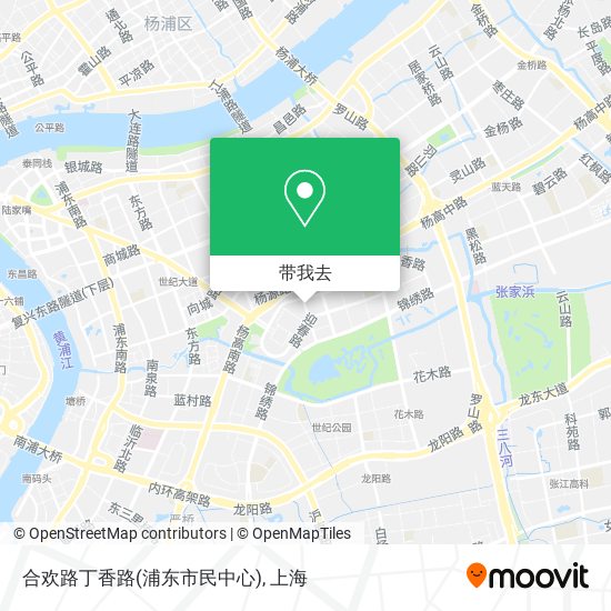 合欢路丁香路(浦东市民中心)地图