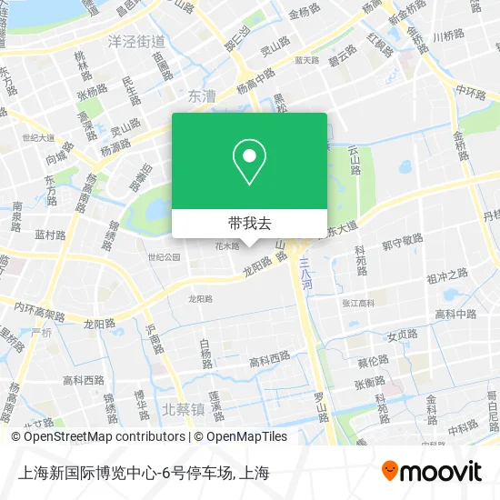 上海新国际博览中心-6号停车场地图